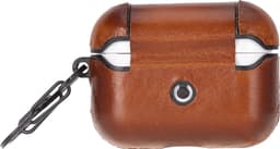 Charmant Style - Airpodshoesje leer - Airpods case -Airpods hoesje leer- Leren hoesje geschikt voor Apple Airpods Pro 2 en 1 - Leren - Beschermend Hoesje- Burned Cognac — thumbnail 1