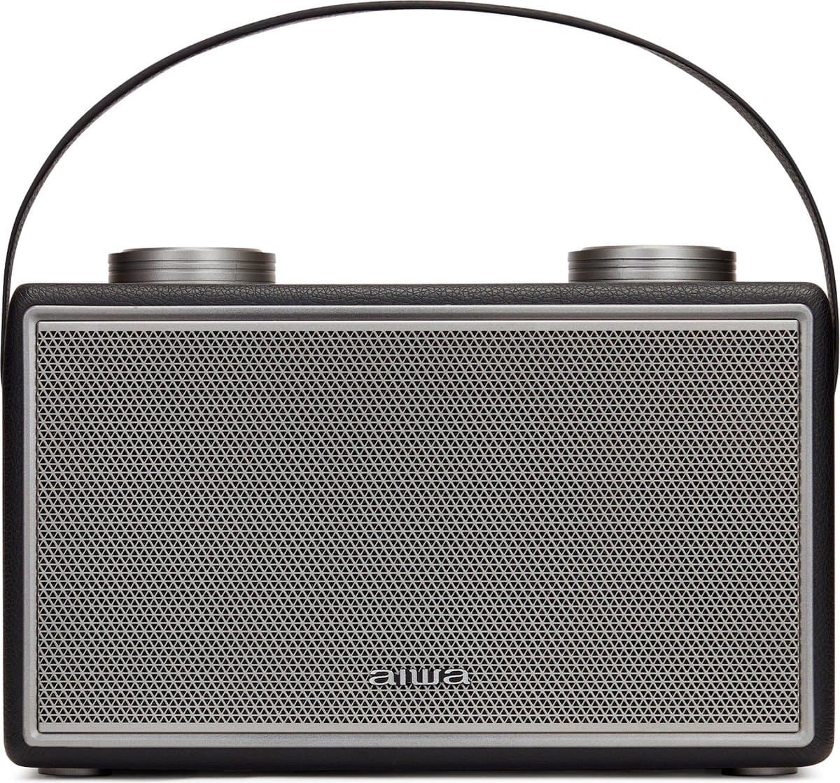 Portable Bluetooth Radio Aiwa BSTU800BK 50W Speaker Grey Vintage — afbeelding 1