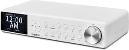 MEDION P66750 Keuken onderbouwradio (DAB+ keukenradio, PLL FM-radio, dimbaar TFT-kleurendisplay, kookwekker, Bluetooth, LED-strip, incl. montagemateriaal) wit — thumbnail 1