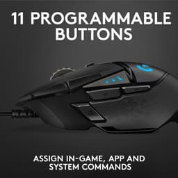 Logitech G502 HERO - Bedrade Gaming Muis - 25.600 DPI - Rechtshandig - Zwart — thumbnail 20