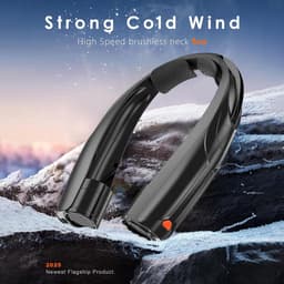 Draagbare Oplaadbare Nekventilator met 6 Snelheden en 360° Koeling — thumbnail 3