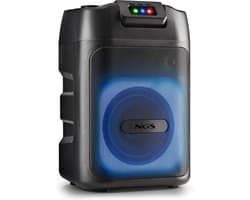 Draagbare Bluetooth Speaker met 80W Vermogen, TWS, Karaoke Functie en RGB Lichteffecten