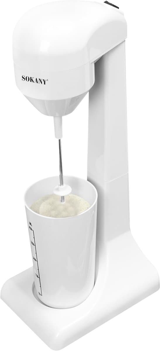 Sokany, MacMilkshake Machine 450ml 100W Snel en Compact, Wit — afbeelding 1