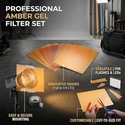 Oranje Lichtfilter Folie - 7 Stuks - A4 - Transparante Gelfilters Voor Verlichting Warmte - Pvc-Folie - Herbruikbare Transp - Hittebestendige Pvc Kleurfolie - Geschikt Voor Fotografie, DIY Verlichting, Decoratie En Oogbescherming — thumbnail 4