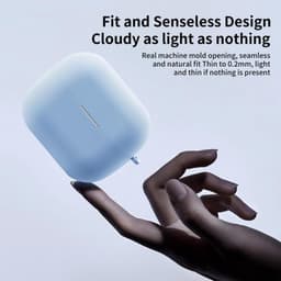Telestore - hoesje geschikt voor Samsung Galaxy Buds3 FE / Buds 3 / 3 Pro soft case cover - grijs - TPU hoesje Beschermhoes - Samsung Galaxy Buds3 FE / Buds 3 / 3 Pro Cover - Buds3 hoesje - gel hoesje met sleutelhanger — thumbnail 4