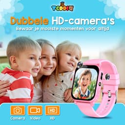 TeddiQ Playwatch - Kinder Smartwatch - Kinderhorloge - Roze - 31 educatieve games - Smartwatch Kind - HD Scherm — thumbnail 14