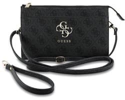 Guess Telefoontasje - Schoudertasje - 4G Serie - Lichtgewicht - Zwart