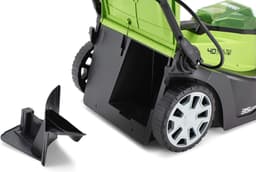 Draadloze Grasmaaier - Accu Grasmaaier - Gazon Onderhoud - 5 Maaihoogtes - 35cm Maaibreedte - Groen Zwart Grijs — thumbnail 3