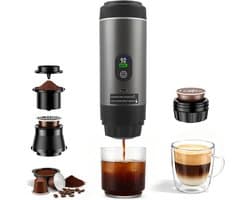 Aurixi® Draagbare Koffiemachine - Blender To Go - Draagbare Blender - Zwart - ‎27cm x 9cm x 9cm