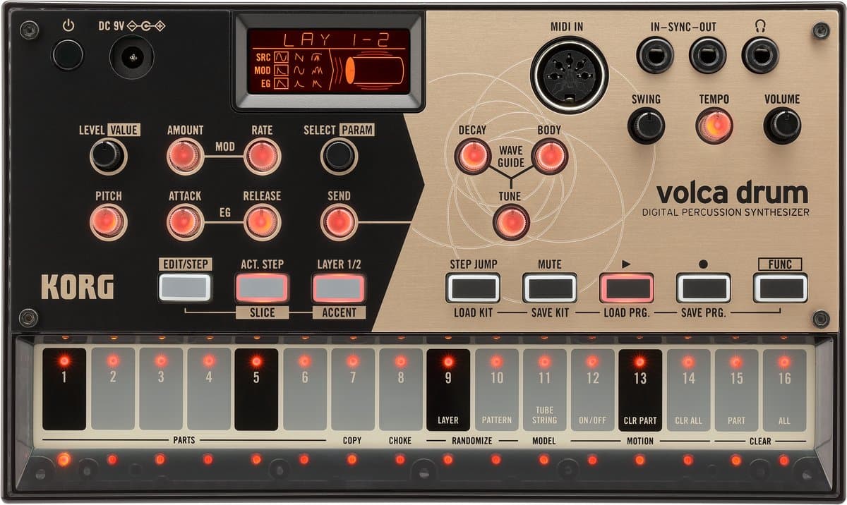 KORG volca drum Een drum synthesizer die de wereld van geluid transformeert. — afbeelding 1