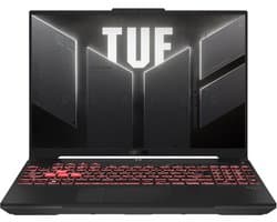 ASUS TUF Gaming A16 FA607NUG-RL117 laptop AMD Ryzen™ 7 7445HS 40,6 cm (16") WUXGA 16 GB DDR5-SDRAM 512 GB SSD NVIDIA GeForce RTX 4050 Wi-Fi 6 (802.11ax) Zwart, Grijs