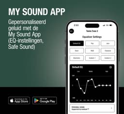 Fresh 'n Rebel Twins Fuse 2 - Draadloze oordopjes - Noise Cancelling oortjes met 36 uur speeltijd - Met Microfoon en App - Velvet Green + Flaming Orange — thumbnail 3