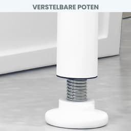 Wasmachine Kast Ruimtebesparende Ombouw Met Opbergplank – Wasmachine Ombouw Met Verstelbare Hoogte & Stabiel Frame – Wasmachine Rek Multifunctioneel Voor Badkamer Of Wasruimte — thumbnail 2