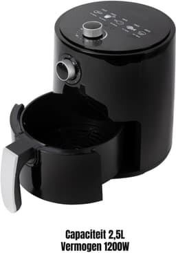 REN® Mini airfryer - Airfryer - Airfryer klein - Zwart - ‎27cm x 27cm x 32cm — thumbnail 3