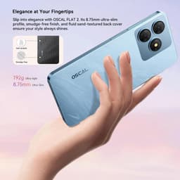 Dunne Smartphone - Mobiele Telefoon - Dagelijks Gebruik - 2TB Uitbreidbaar Geheugen - 656 inch Scherm - Gletsjer Blauw — thumbnail 1