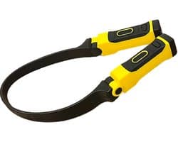 Oplaadbare neklamp voor handsfree verlichting - geschikt voor monteurs, kamperen, doe-het-zelfprojecten en lezen.