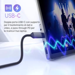 MINIX SF16T 16” Portable Monitor - Touchscreen - IPS Beeldscherm - Inclusief Beschermhoes - Full HD - sRGB - HDMI - Zwart — thumbnail 3