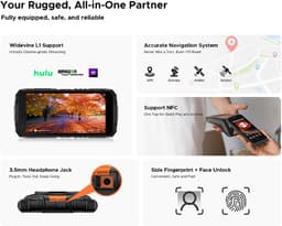 DOOGEE Fire 3 Ultra Robuuste Smartphone - 24 GB RAM - 256 GB ROM - 8350 mAh - 5,5 inch - Android 15 - IP68/IP69K Outdoor telefoon - Face ID - OTG - NFC - Groen — thumbnail 4