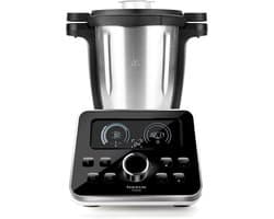 Multifunctionele Keukenmachine 1500W met Geïntegreerde Weegschaal, 31 Functies, 3.5L, 44dB, RVS Zwart
