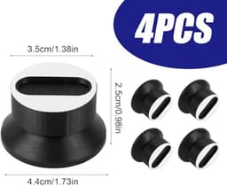 Anti-vibratie Voeten - Shockabsorberende Siliconen Pads - 4 Stuks — thumbnail 2