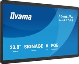 iiyama ProLite S2425AS-B1P Digitale signage flatscreen 60,5 cm (23.8") LCD Wifi 500 cd/m² Full HD Zwart Type processor Android 24/7 — thumbnail 1