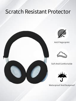 Siliconen Beschermhoes Set voor Over-Ear Koptelefoon met Noise Cancelling - Oor- en Hoofdband Cover — thumbnail 2