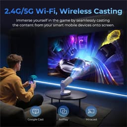 ​ETOE Starfish Plus Projector - Google TV, 4K, 300 ANSI, Auto Keystone, 140° Draaibaar, Nachtlamp​​ — thumbnail 2