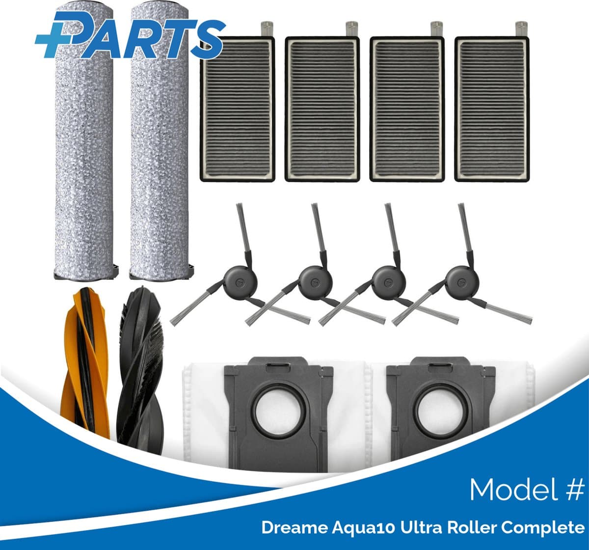 Dreame Aqua10 Ultra Roller Complete Onderhoudsset (Plus.Parts® alternatief voor RAK67 / RAK70) — afbeelding 1