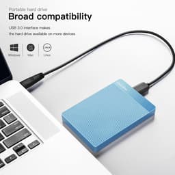Harde Schijf Extern - Draagbare - 1TB Opslag - Backup — thumbnail 3