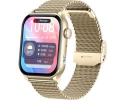 Parya Official gold smartwatch met stappenteller