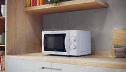 Magnetron met Grill - Keukenapparaat - Snel Maaltijden Bereiden - 4 Automatische Programma's - 20 Liter Capaciteit - Wit — thumbnail 3
