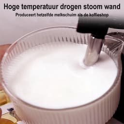 EAFC MK-868 Halfautomatische espressomachine - met 20 bar pomp druk en stoompijpje voor melkschuim, semi-automatisch retro koffiezetapparaat voor thuis - wit — thumbnail 3