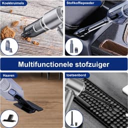 Draadloze Handstofzuiger Mini Handheld Stofzuiger voor Auto Krachtige 22000Pa Cycloonzuigkracht Borstelmotor Oplaadbare Draagbare Lichtgewicht — thumbnail 5