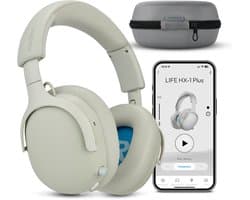 MEDION Over Ear koptelefoon HX-1 Plus (draadloos, Feed Forward Noise Cancelling, Bluetooth 6.0, 5+1 EQ-presets, tot 100 u batterijduur, spatwaterdicht IPX4), monochroom