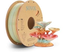 Regenboog PLA 3D Printer Filament - Zijdeglans Kleurverandering - 1.75mm - 1kg Spoel