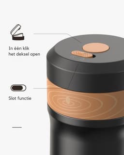 JOR Products® French Press - Koffiezetapparaat - Koffiebonen - Thermoskan - Camping - Reizen - Travel Mug - Espresso - Thee — thumbnail 3