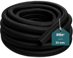 Sillar Stofzuigerslang 35mm - Universele Zuigslang voor Stofzuiger – Flexibele – Op Lengte - 5m (5 x 1m)