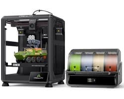 Creality K2 SE Combo 3D-printer - Nieuw in 2026 - Multicolor printen met CFS - Tot 500 mm/s hoge snelheid - Intelligente auto-nivellering - Volledig metalen frame - Fully Pre-Assembled - 20 × 215 × 245 mm