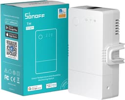 16A draadloze wifi slimme lichtschakelaar met temperatuur- en vochtigheidsdetectie - Compatibel met Alexa/Google/IFTTT — thumbnail 1