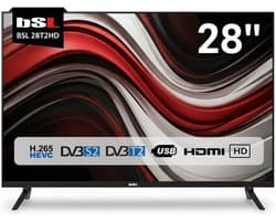 HD LED Televisie 28 inch met DVB-T2/S2 Tuner en USB
