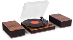 Platenspeler met speakers - Audizio Tupelo - Platenspeler Bluetooth - LP speler met auto stop - Houtlook — thumbnail 1