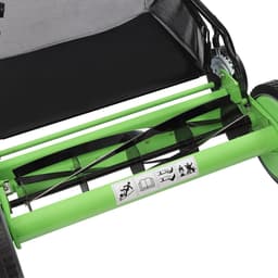 Handgrasmaaier - Zelfaandrijvend - Gazononderhoud - 50 cm Werkbreedte - Verstelbare Hoogte - Groen Zwart — thumbnail 3