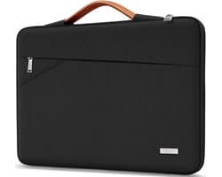 Originap 15,6 inch laptoptas, hoes tas voor 15-15,6 inch Lenovo Thinkpad Ideapad HP Dell Acer ASUS Samsung Chromebook laptop, waterdichte notebooktas, stootvaste beschermhoes, donkergrijs