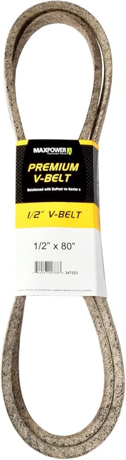 V-riem aandrijving - Aandrijfriem Versterkt - Grasmaaier Onderhoud - Kevlar Versterking - 1/2" x 80" 2030mm - Beige — thumbnail 1