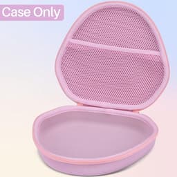 Harde Hoes - Hoofdtelefoon Case - Veilige Opslag - Waterbestendig Materiaal - 23.9 x 22.1 x 6.1 cm - Roze — thumbnail 4