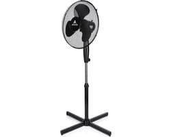 Staan Ventilator - Verstelbare Ventilator - Kamertemperatuur Regelen - Stil Ontwerp - 40 cm Diameter - Zwart