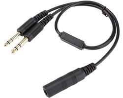 Helikopter Headset Adapter voor Luchtvaart Headset - Universele Stekkers & Connectors
