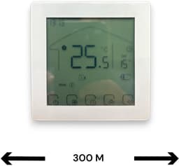 Thermostaat | Wifi | Touchscreen bediening | Inbouwmontage | Programmeerbaar | Tuya Smart Life | Google Home en Alexa | Wit — thumbnail 1