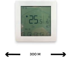 Thermostaat | Wifi | Touchscreen bediening | Inbouwmontage | Programmeerbaar | Tuya Smart Life | Google Home en Alexa | Wit