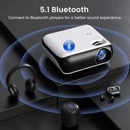 Draagbare 4K Projector met Native Full HD, Bluetooth 5.1 en Ingebouwde Luidsprekers — thumbnail 5